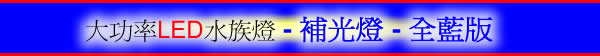 大功率LED水族燈 - 全藍版