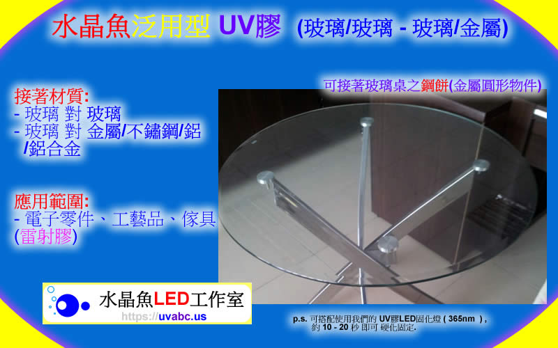 水晶魚LED工作室 - 高功率UV紫外LED燈(365/375/385/395/405nm)/UV膠固化燈