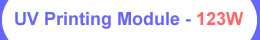 UV LED ultraviolet Printing module/lamp - 123W for Standard UV ink System - 30m / min. (UVA 365nm-385nm )