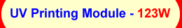 UV LED ultraviolet Printing module/lamp - 123W for Standard UV ink System - 30m / min. (UVA 365nm-385nm )
