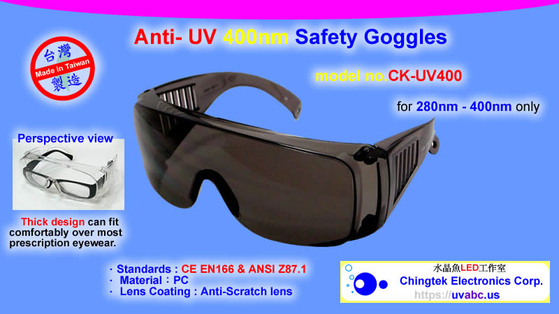 CK-UV400 Anti-UV 400nm Safety goggles