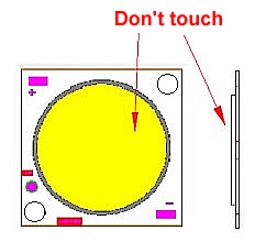 COB Multi-chips LEDs - High Power ultraviolet UV LED module/lamp 20W ( 365nm 375nm 385nm 395nm 405nm) - COB type - Chingtek.net